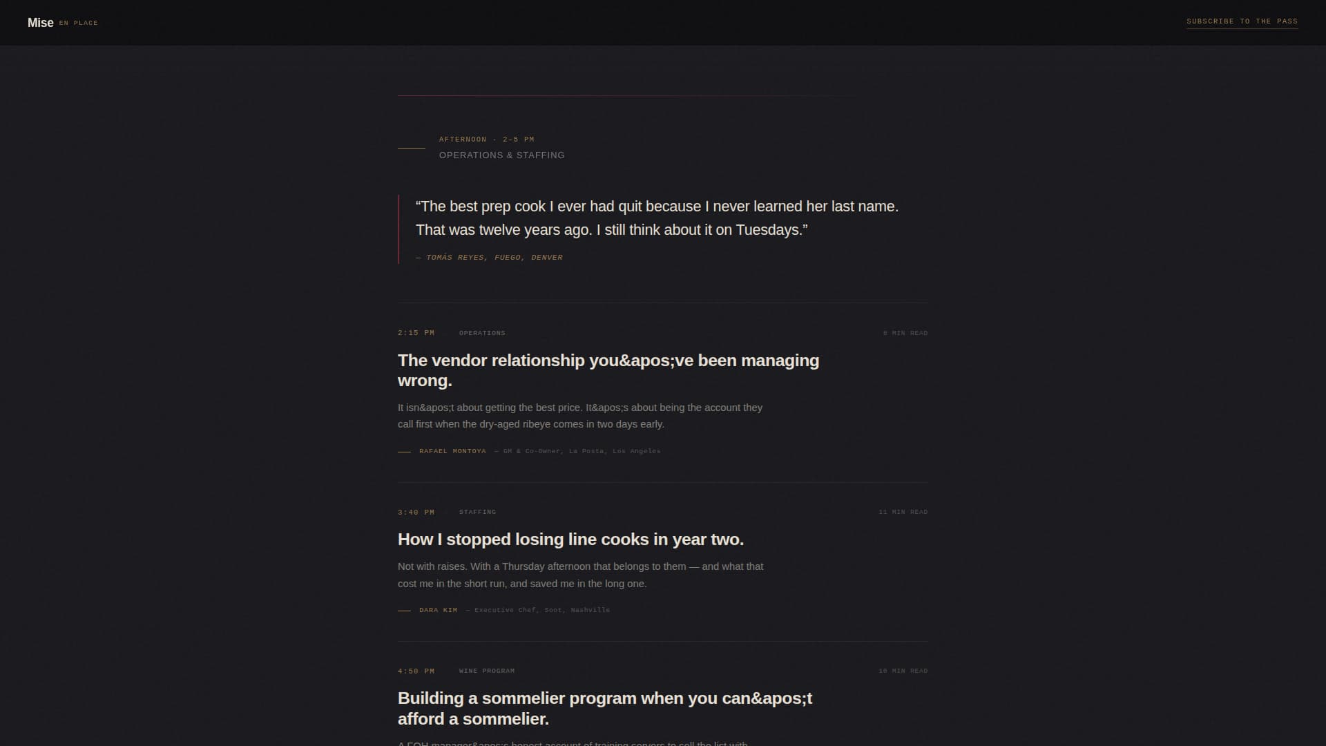 Restaurant Blog & Media Professional Website Template