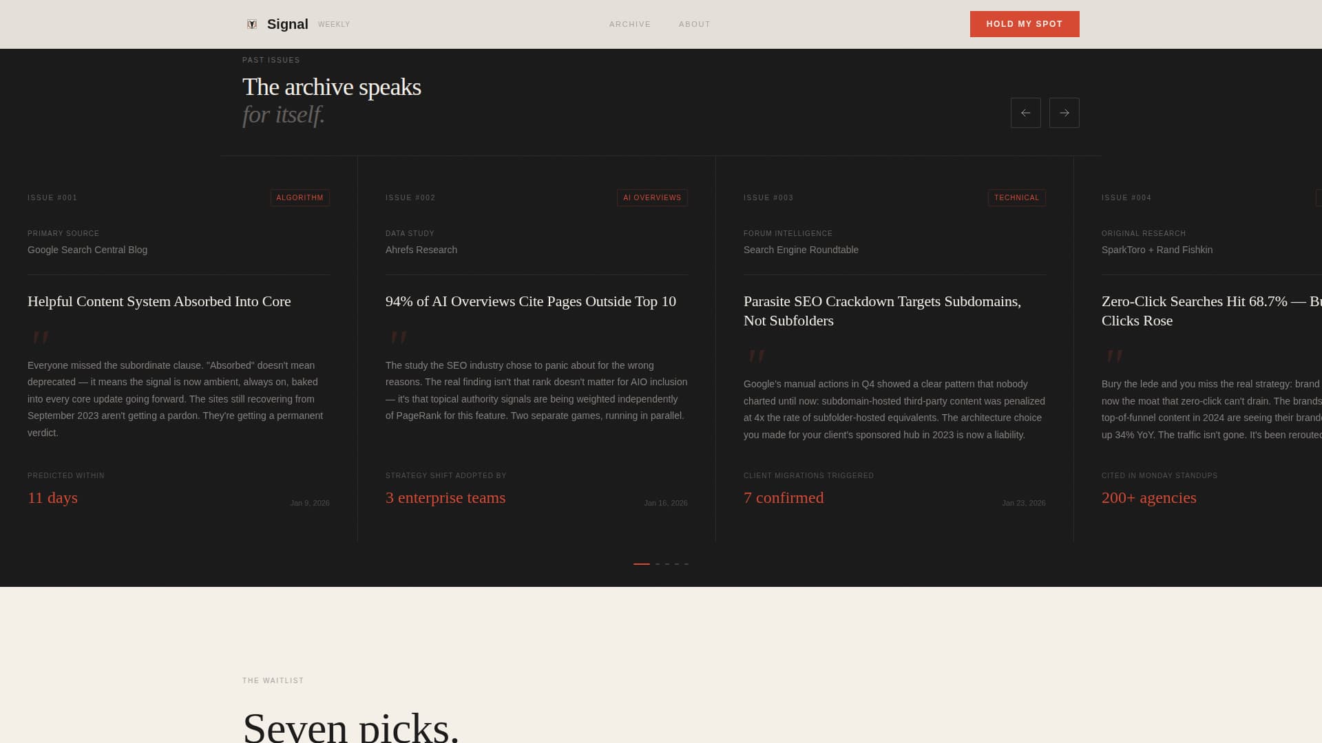 SEO & Content Newsletter Pre-Launch Website Template