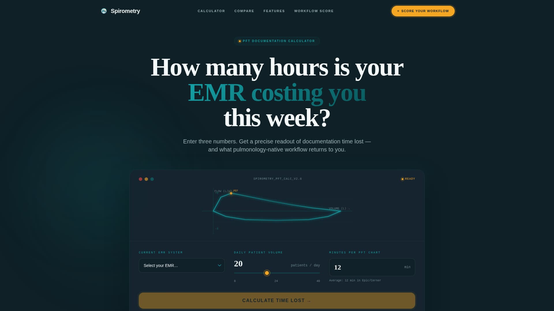 Pulmonology Medicine Cost Calculator Website Template