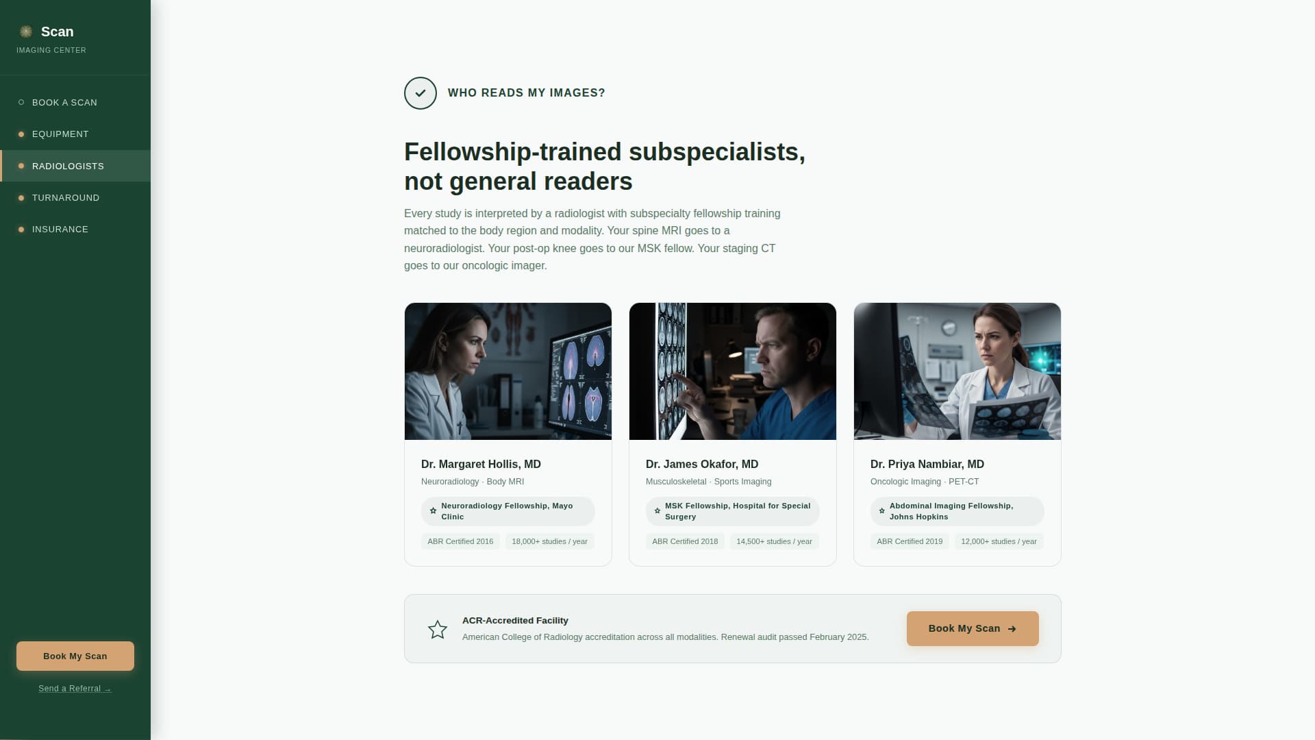 Diagnostic Lab & Imaging Booking Website Template