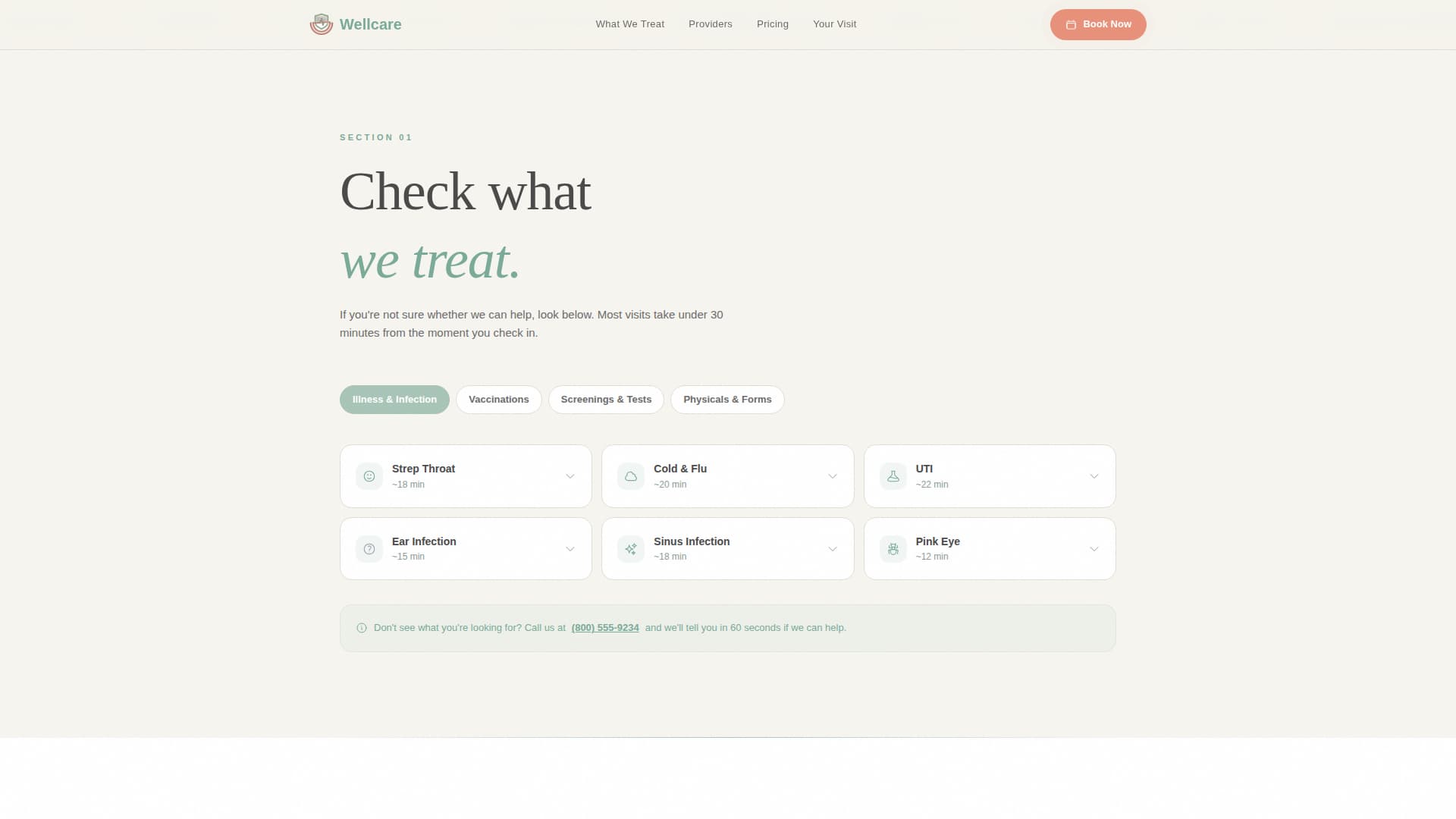 Urgent Care & Walk-In Booking Website Template