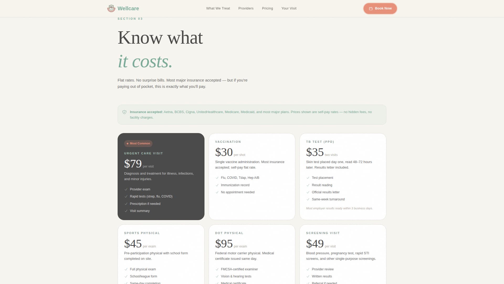 Urgent Care & Walk-In Booking Website Template