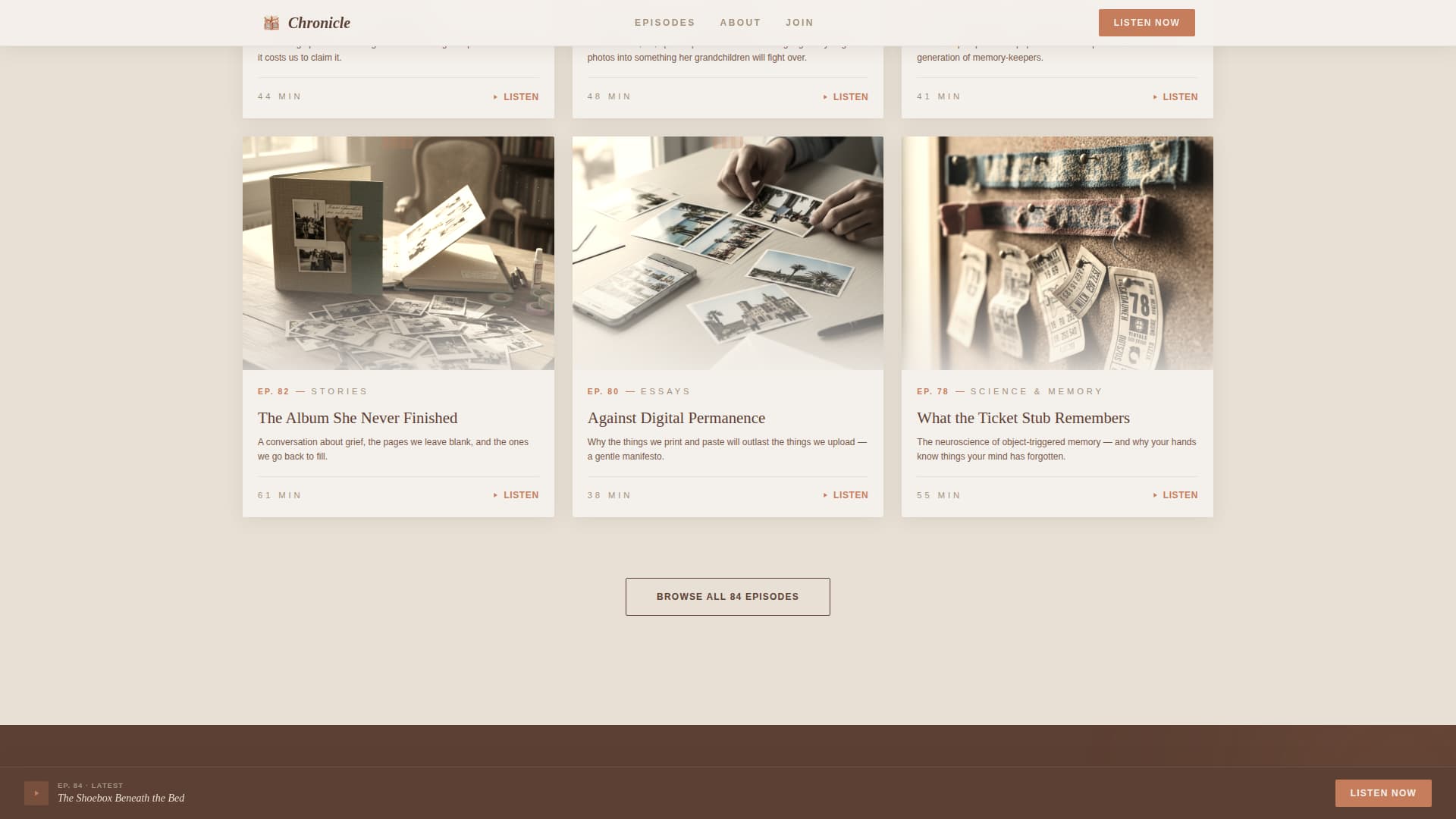 Scrapbooking & Memory Keeping Content Specialist Blog Website Template