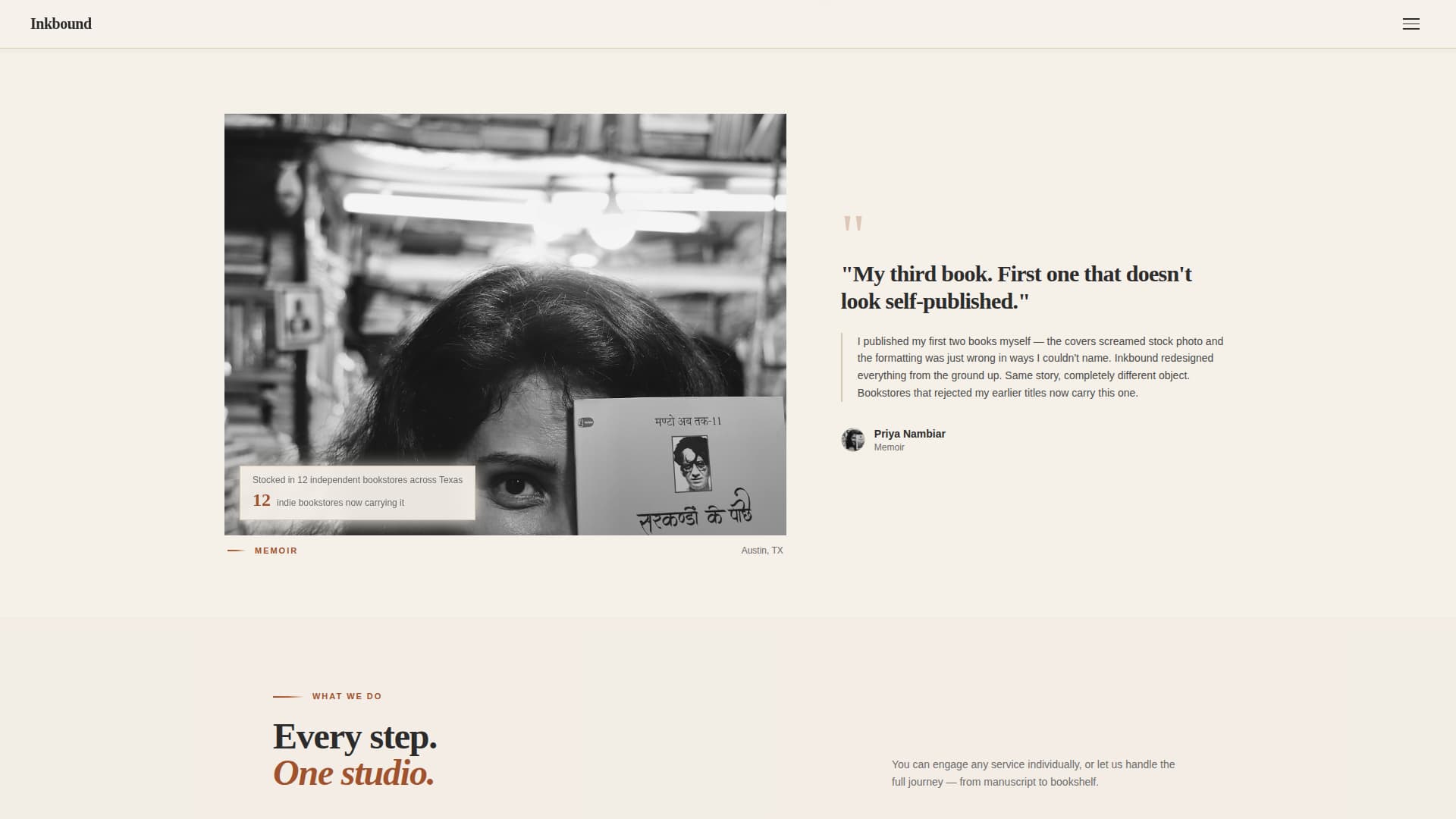 Book Author & Publisher Professional Website Template