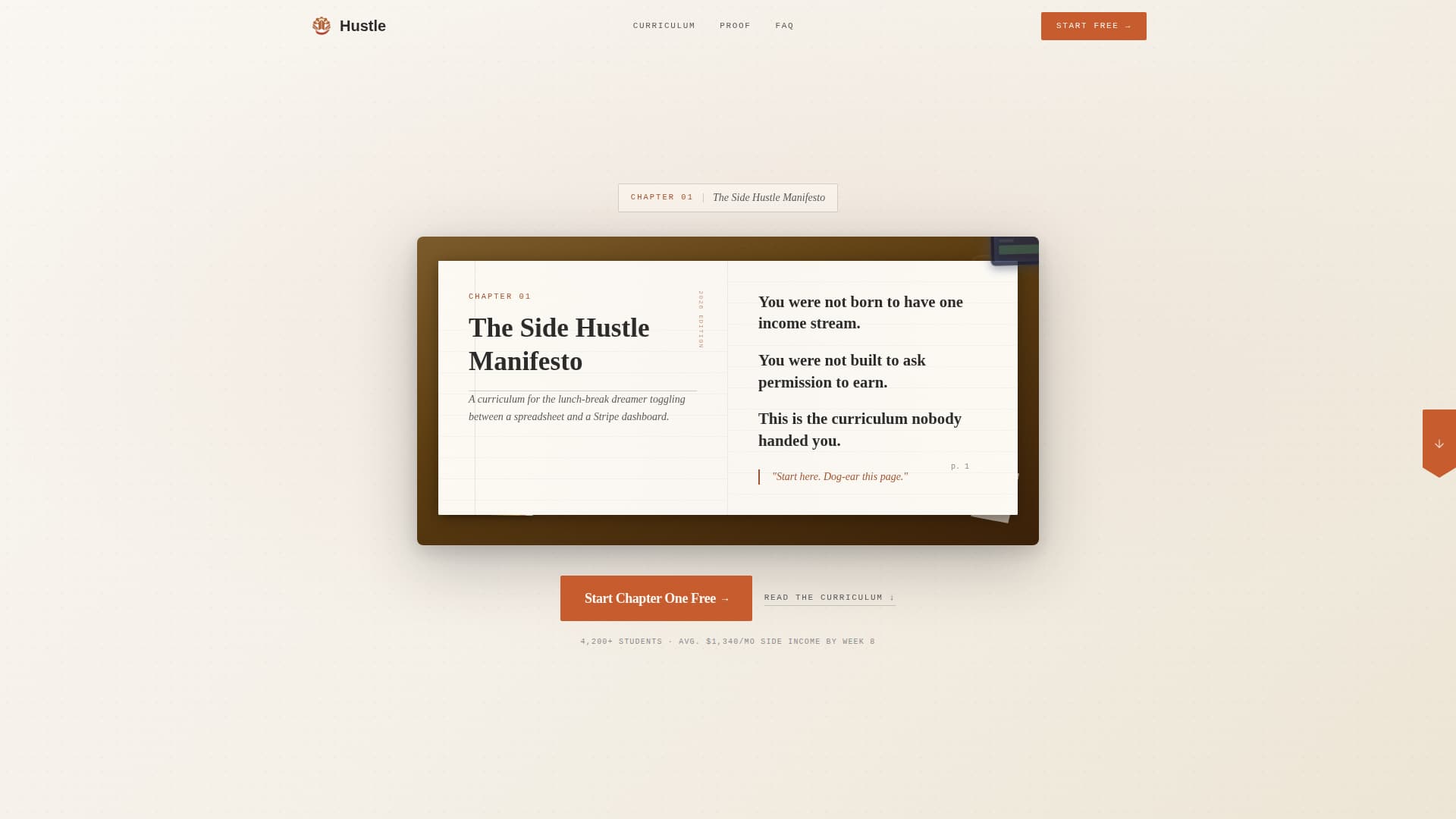 Hustle - Bold Gig Economy Landing Page Template