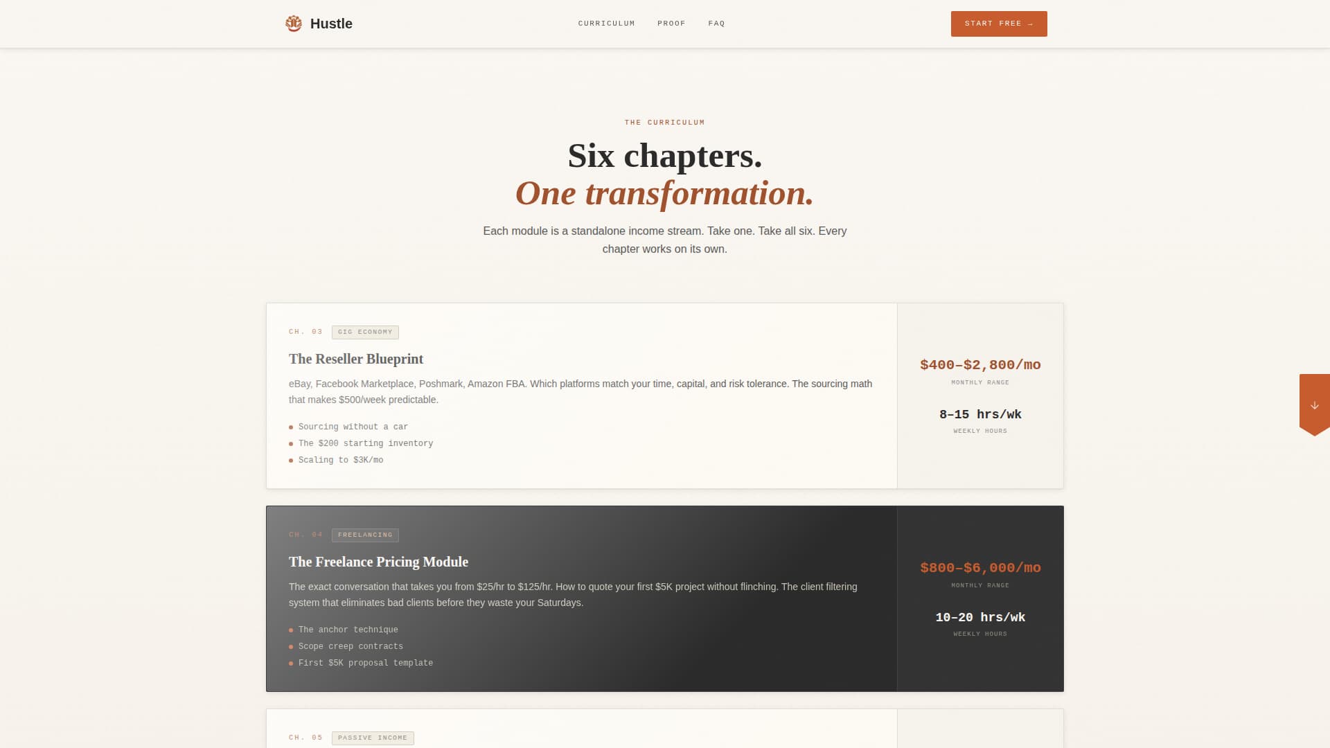 Hustle - Bold Gig Economy Landing Page Template