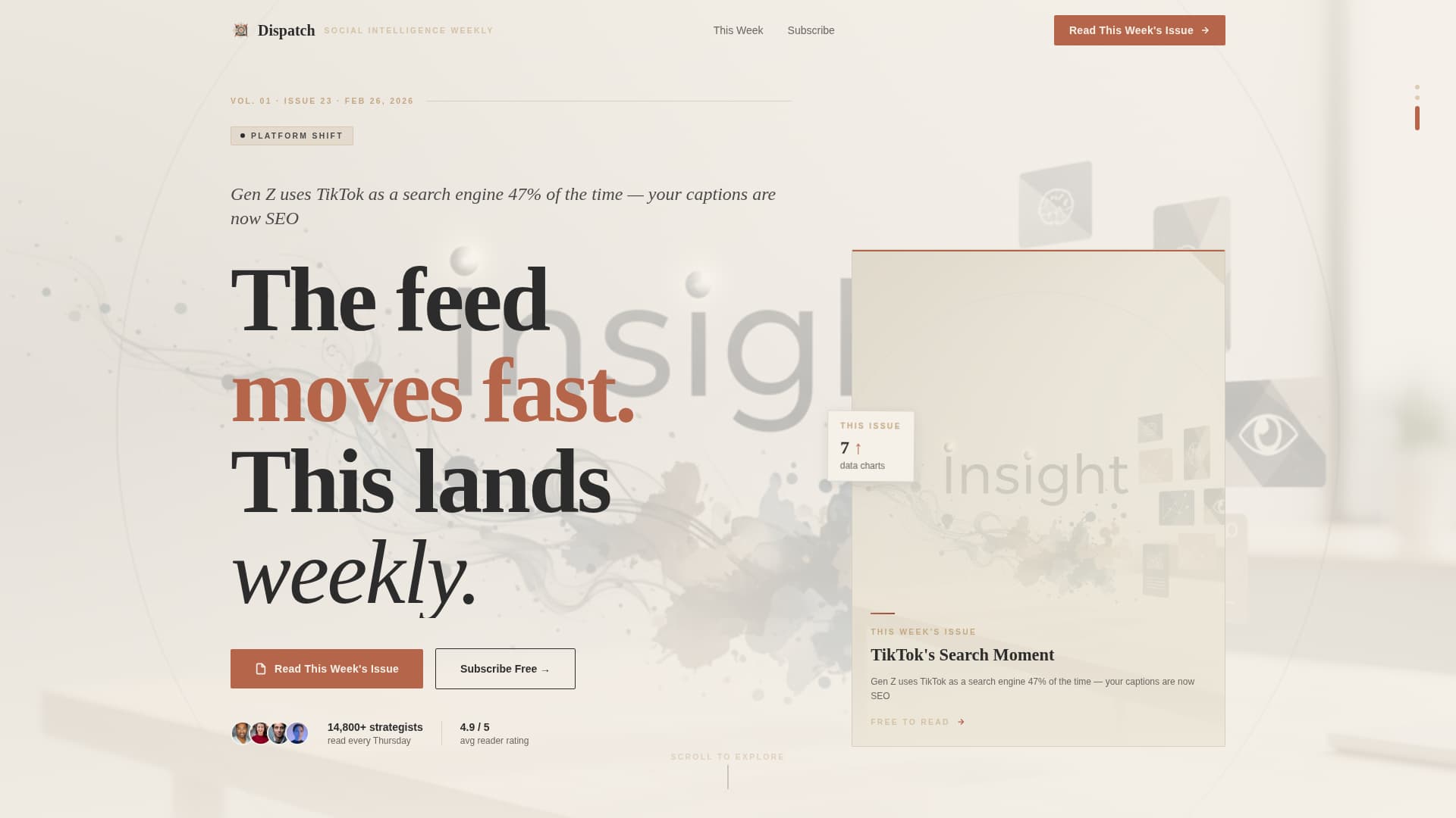 Social Media Marketing Newsletter Portfolio Website Template