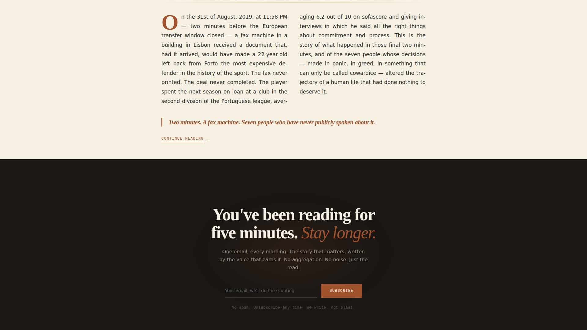 Sports Blog & Media Specialist Blog Website Template