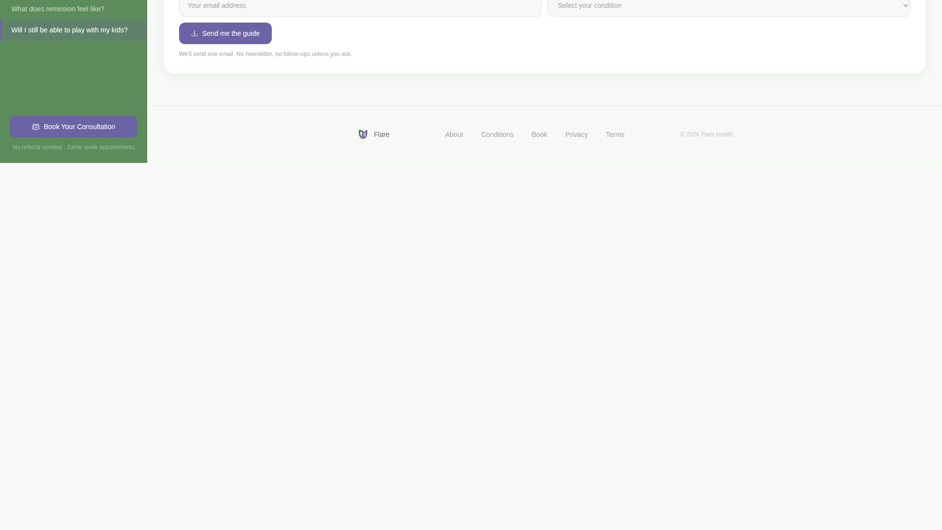 Rheumatologist Specialist Booking Website Template