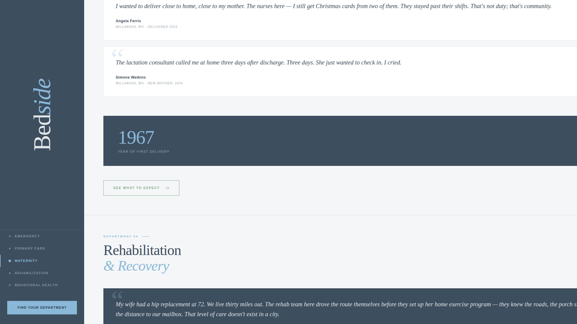 Hospital & Health System Reviews Website Template