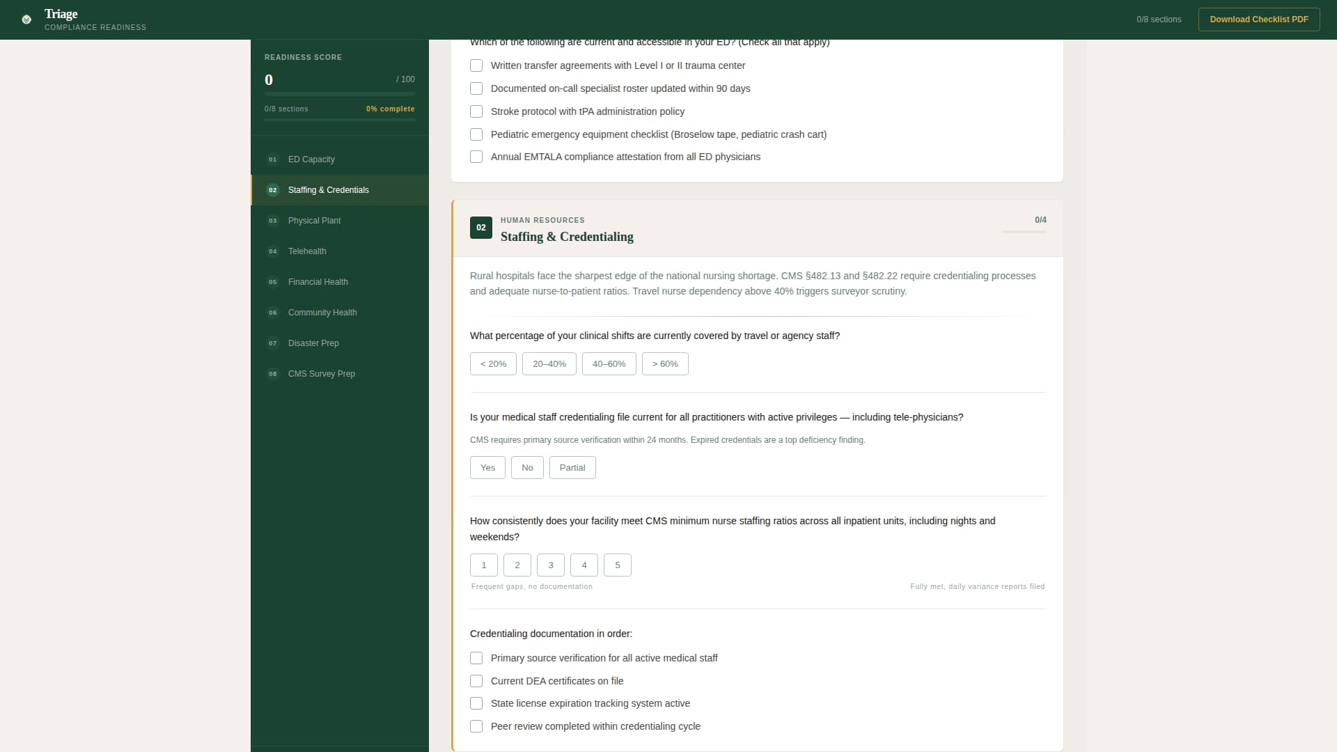 Hospital & Health System Cost Calculator Website Template