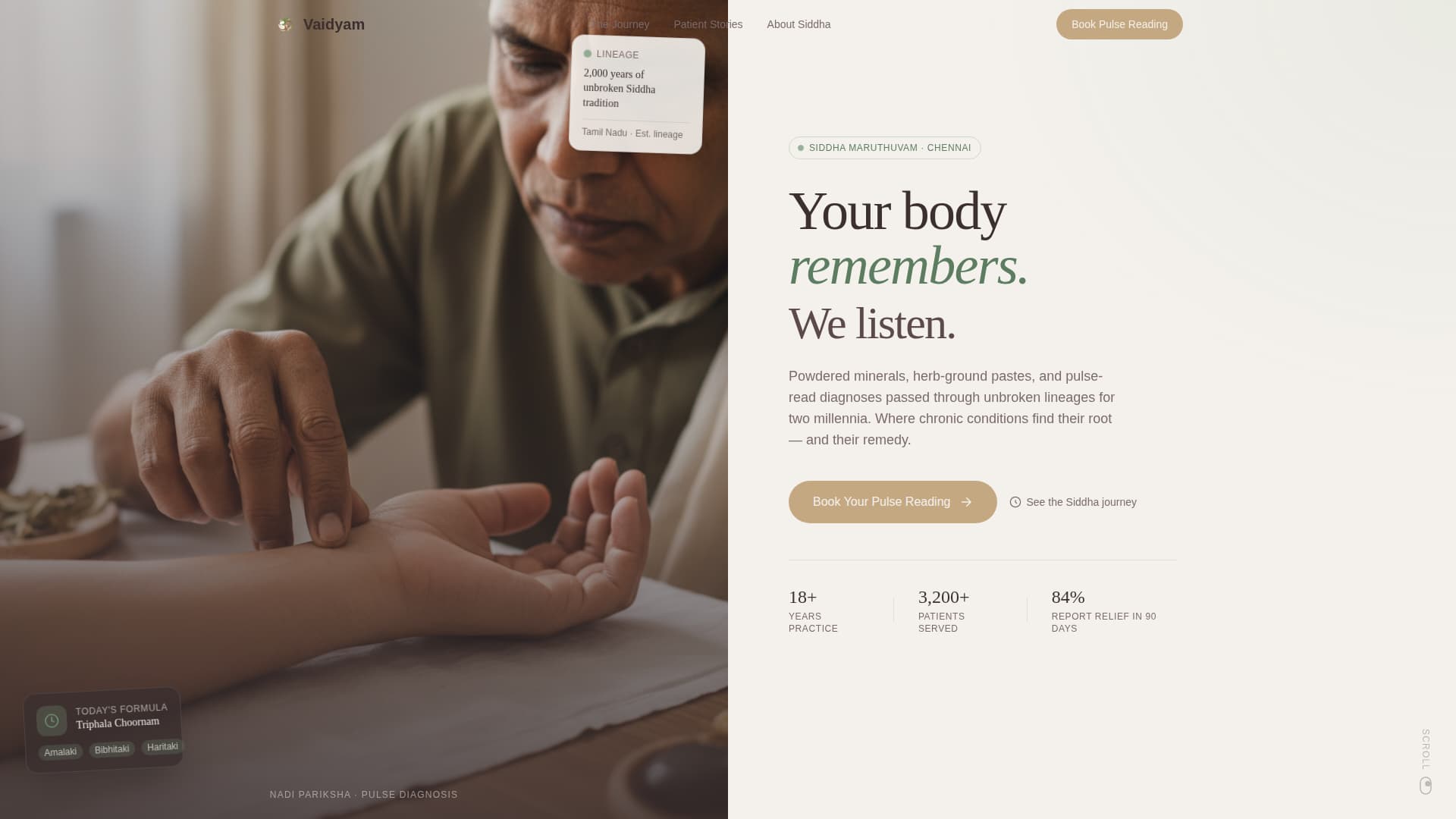 Ayurveda & Alternative Medicine Booking Website Template