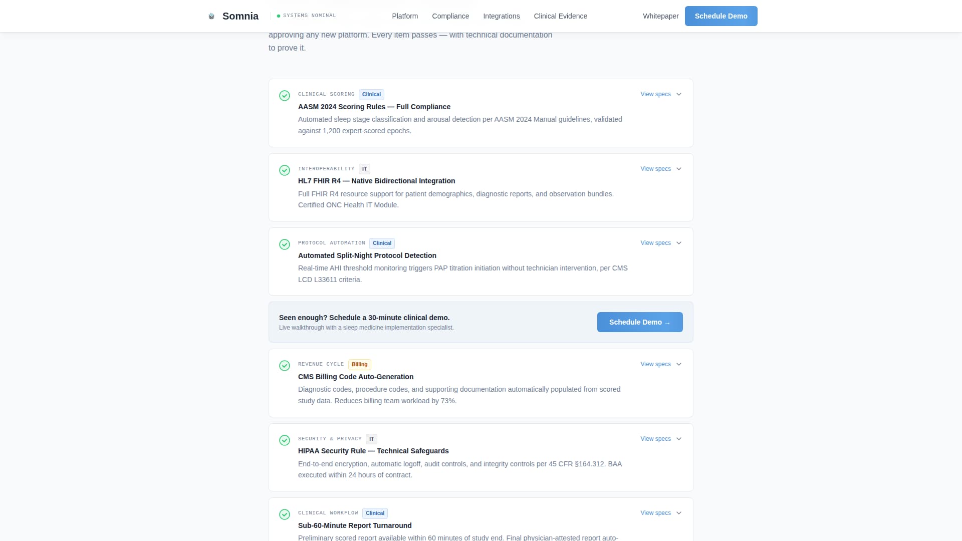 Sleep Medicine & Clinic Specialist Booking Website Template