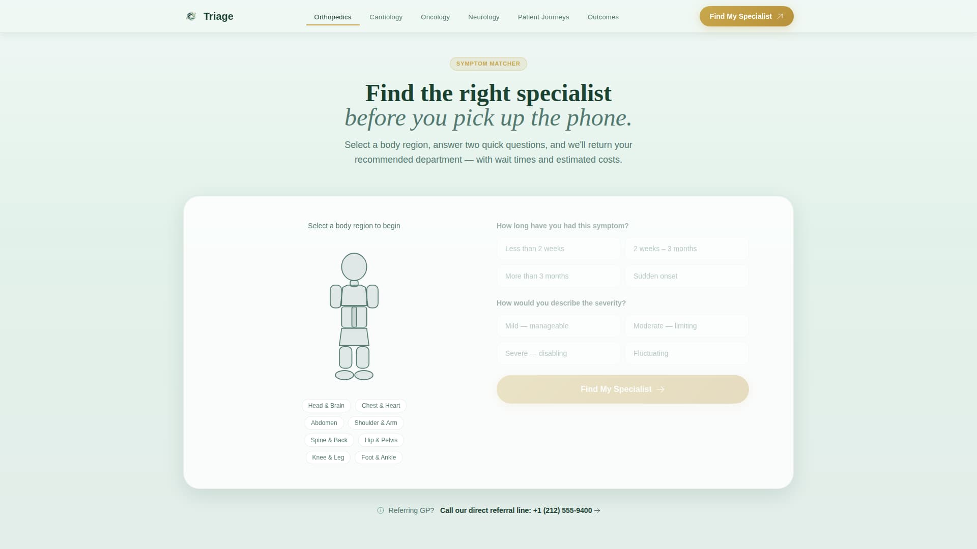 Specialty - Modern Hospital Landing Page Template