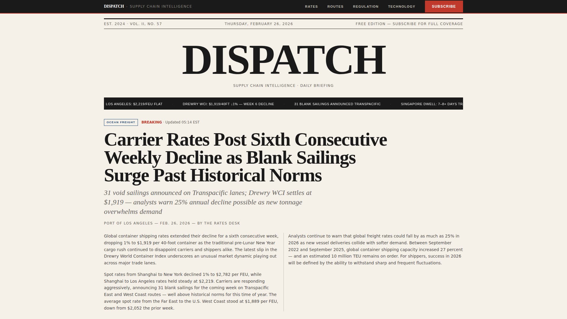 Dispatch — Trusted Fleet-Management Landing Page Template