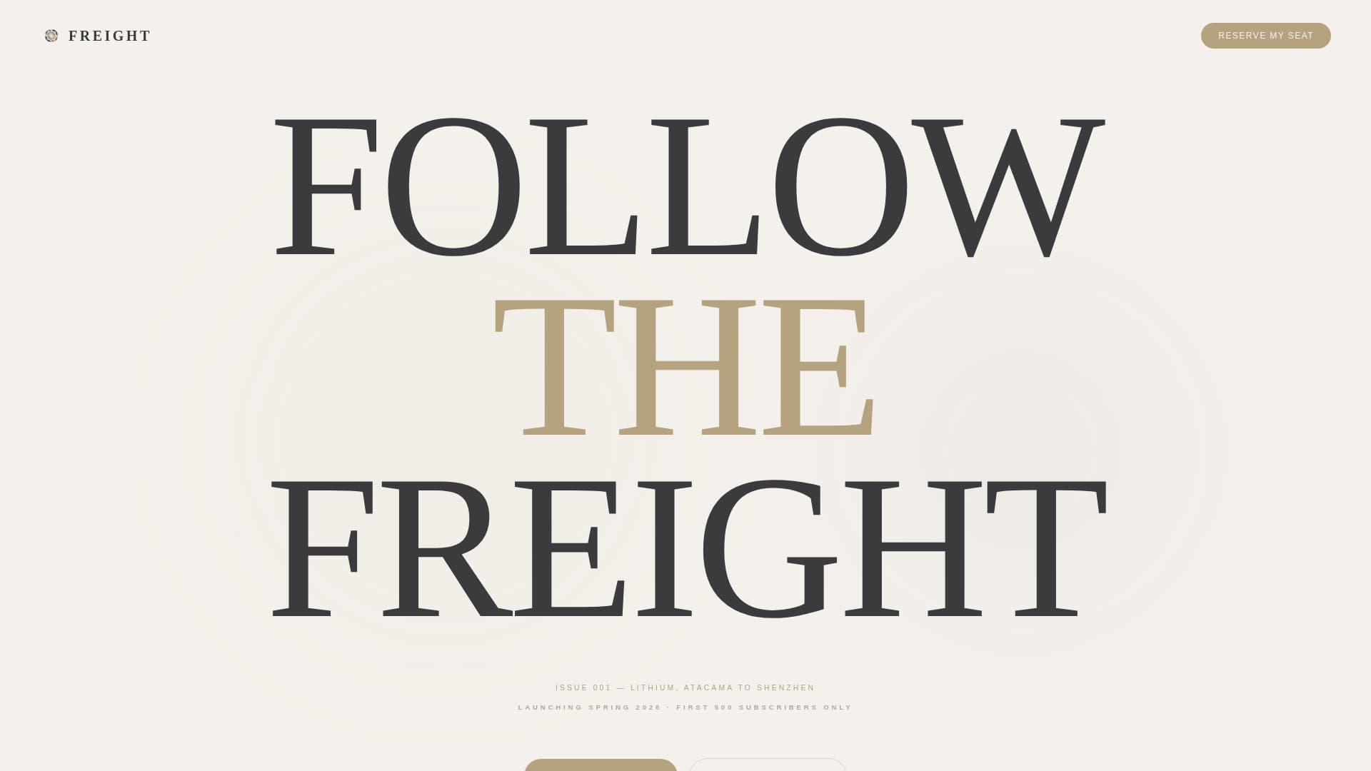 Supply Chain & Logistics Newsletter Pre-Launch Website Template