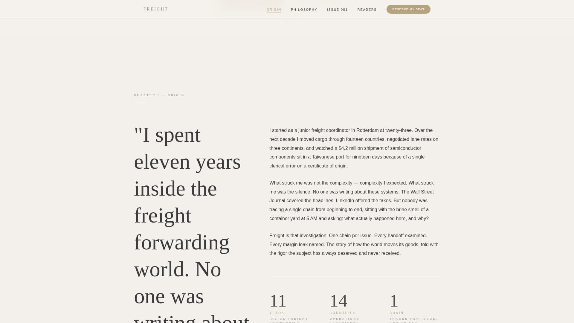 Supply Chain & Logistics Newsletter Pre-Launch Website Template