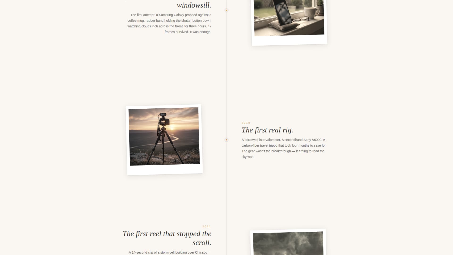 Time-Lapse Photography Content Blog Website Template