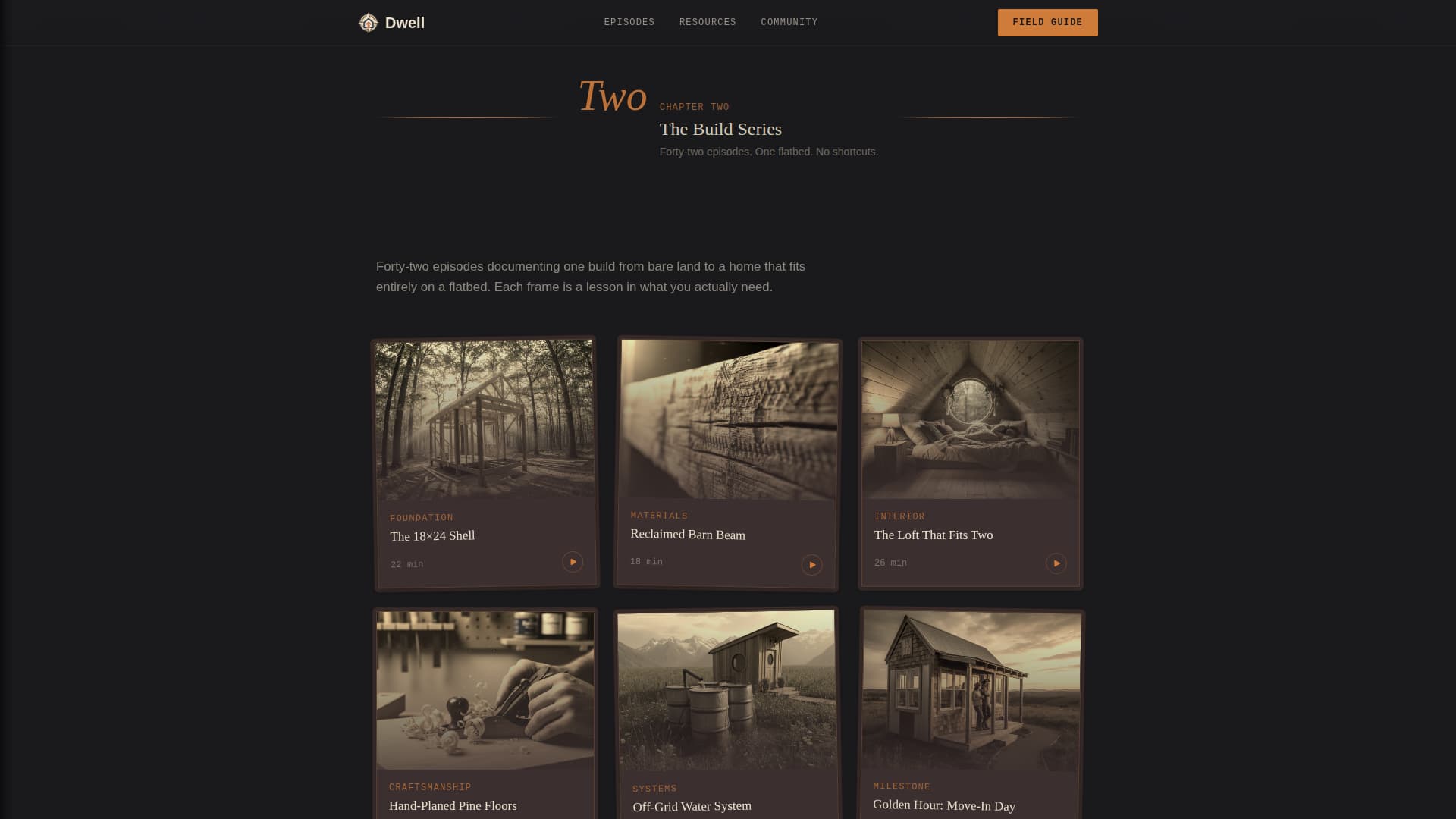 Dwell — Inspiring Minimalist-Housing Landing Page Template