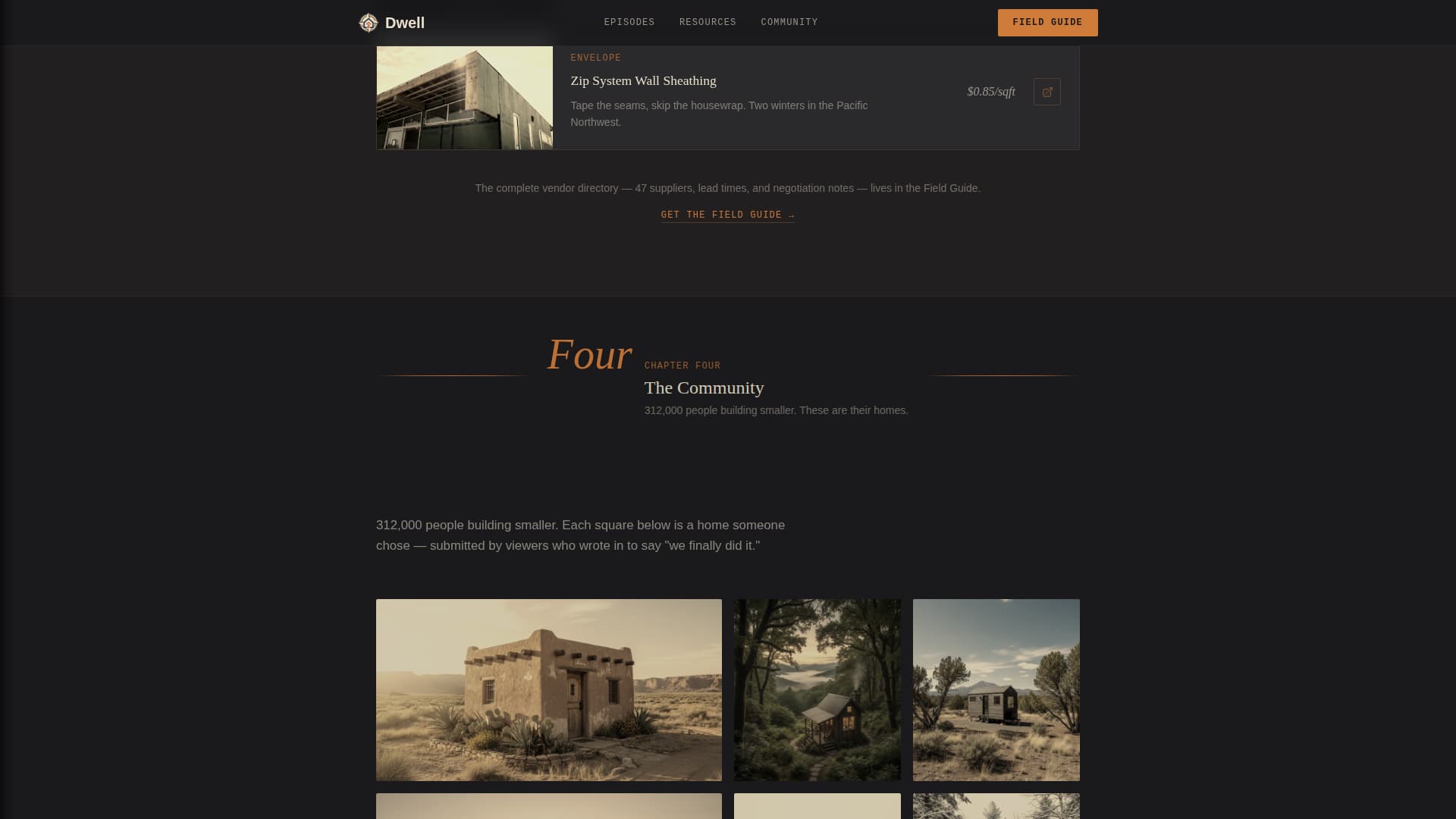 Dwell — Inspiring Minimalist-Housing Landing Page Template