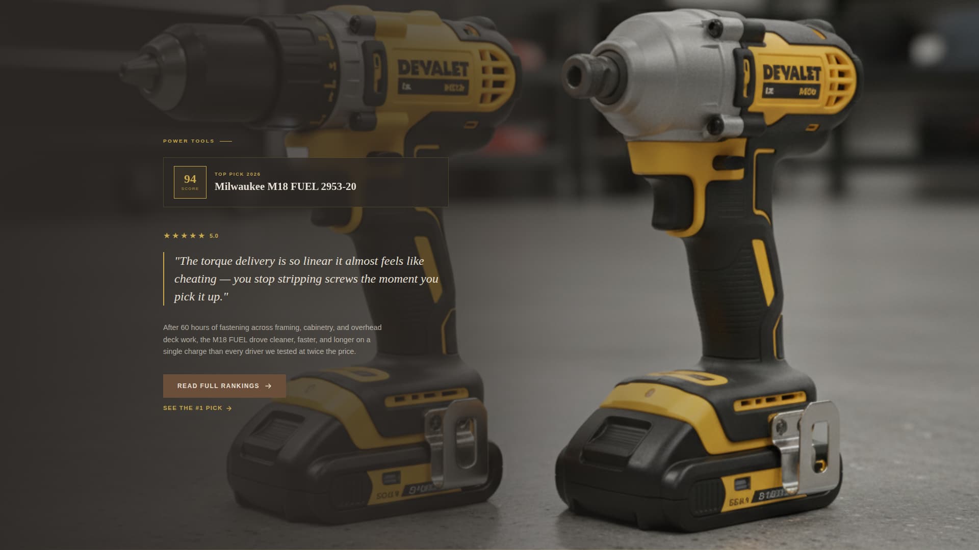 Benchmark - Trusted Toolreview Landing Page Template