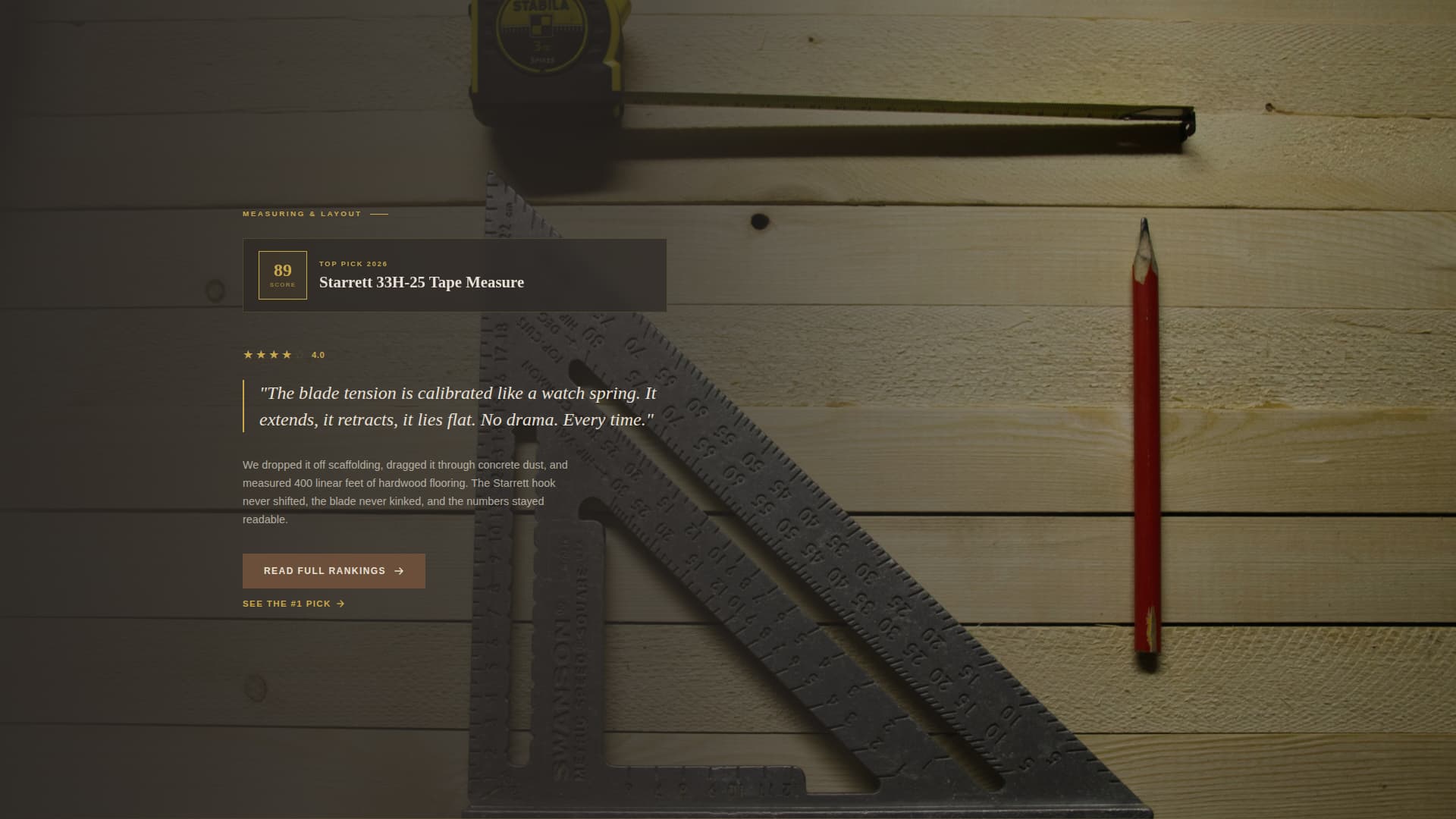 Benchmark - Trusted Toolreview Landing Page Template
