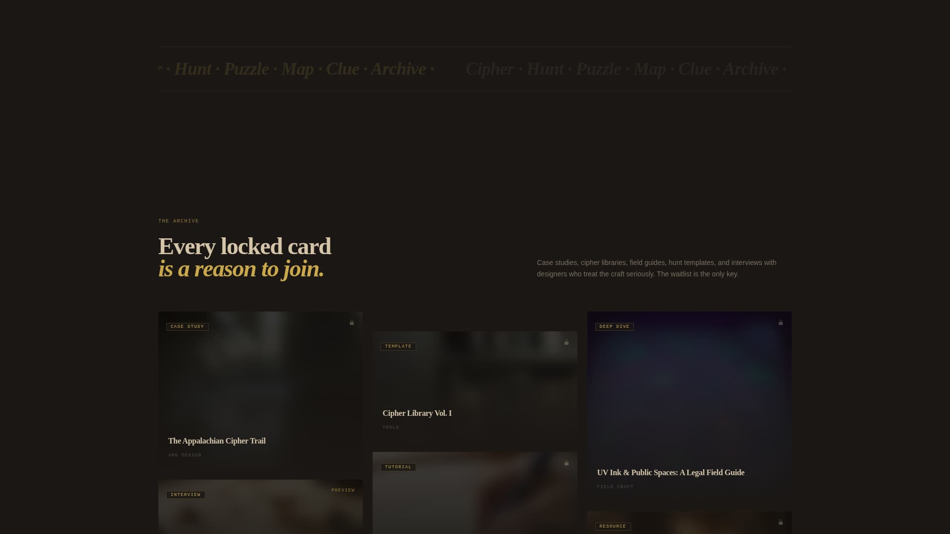 Trove - Captivating Treasurehunt Landing Page Template