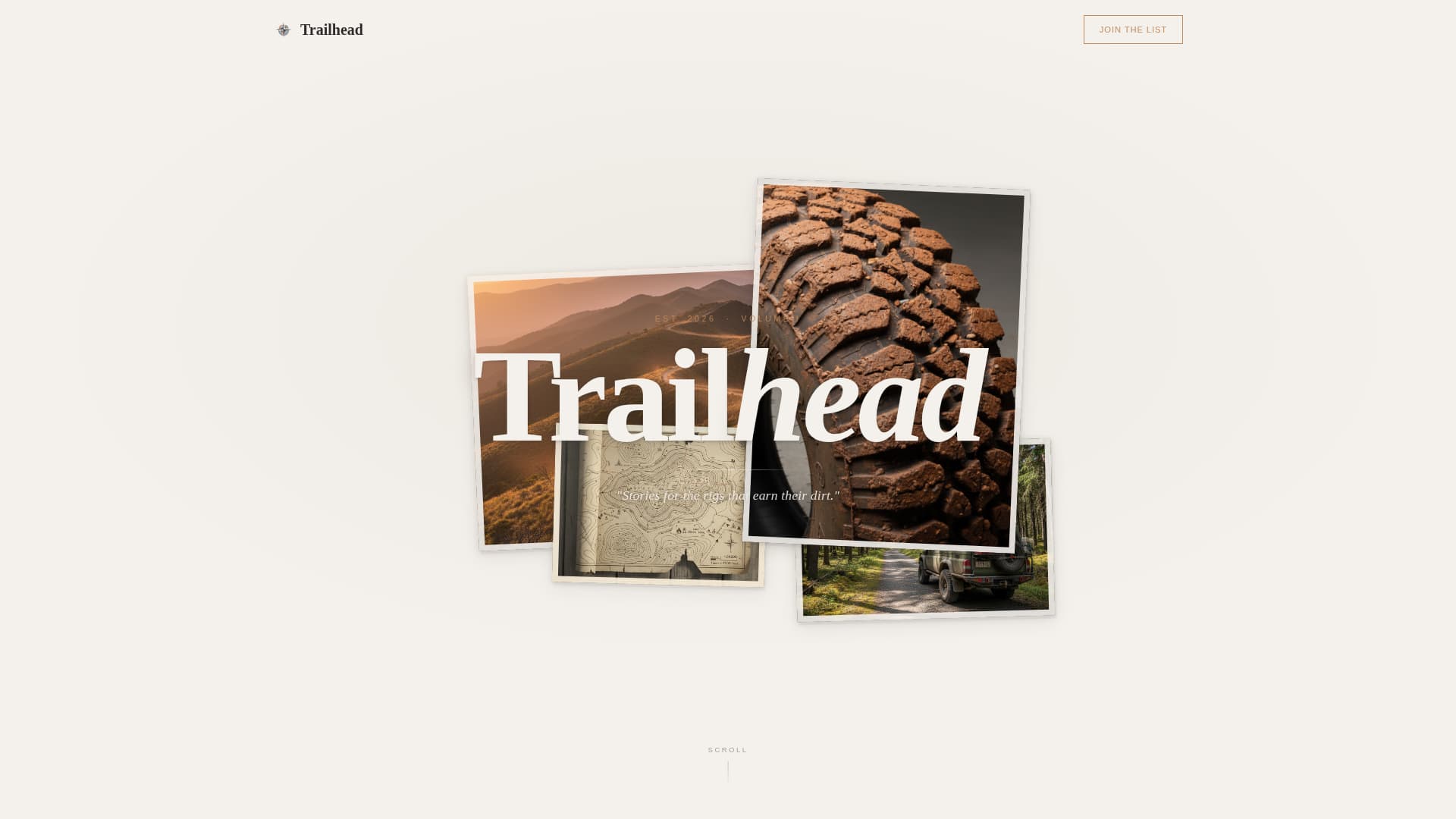 Trailhead - Rugged Overlanding Landing Page Template
