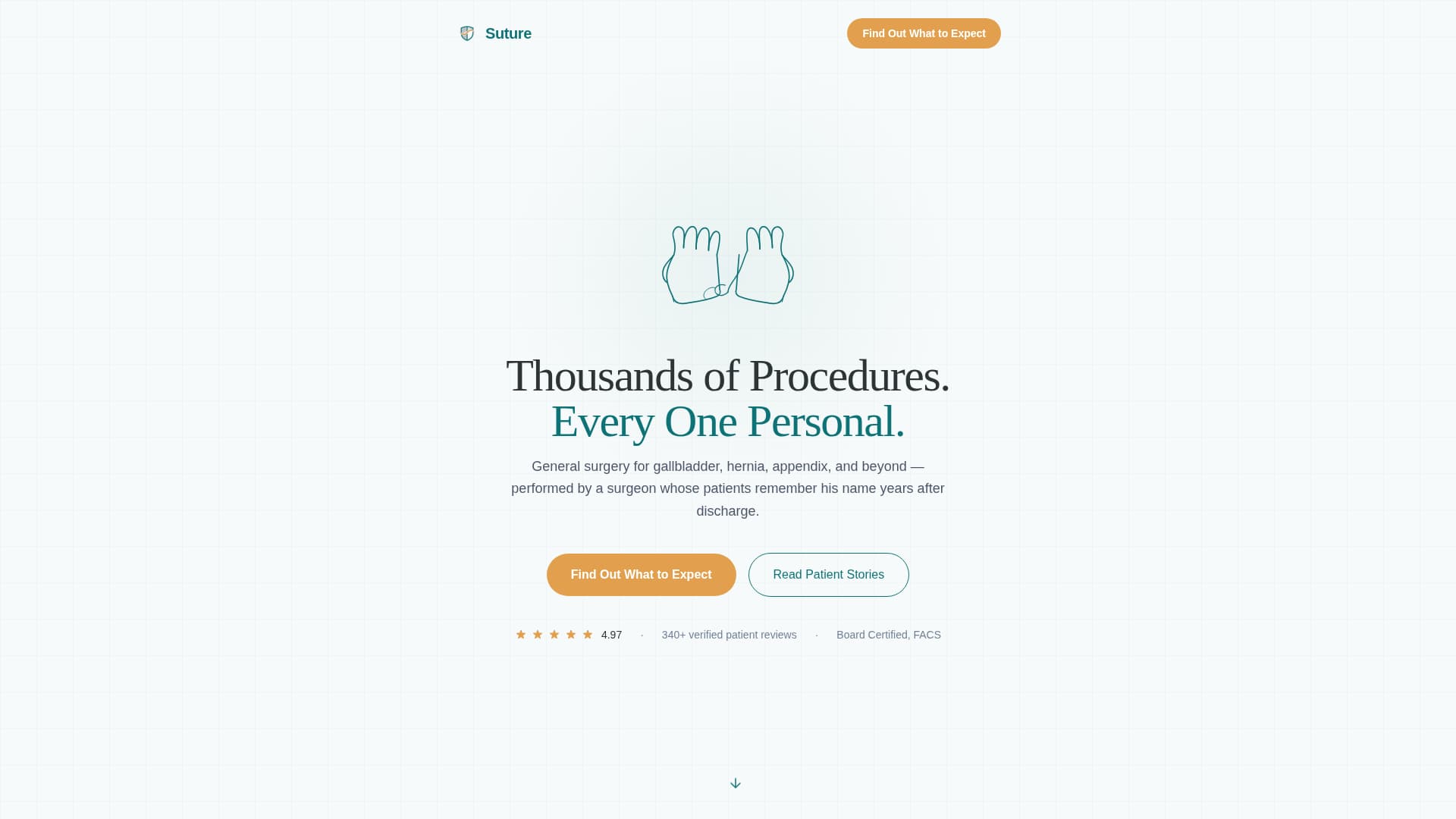 Suture - Trusted Surgeon Landing Page Template
