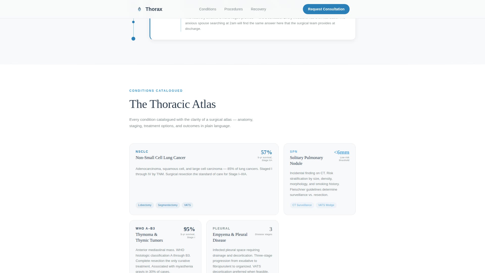 Thorax - Precision Thoracic Landing Page Template