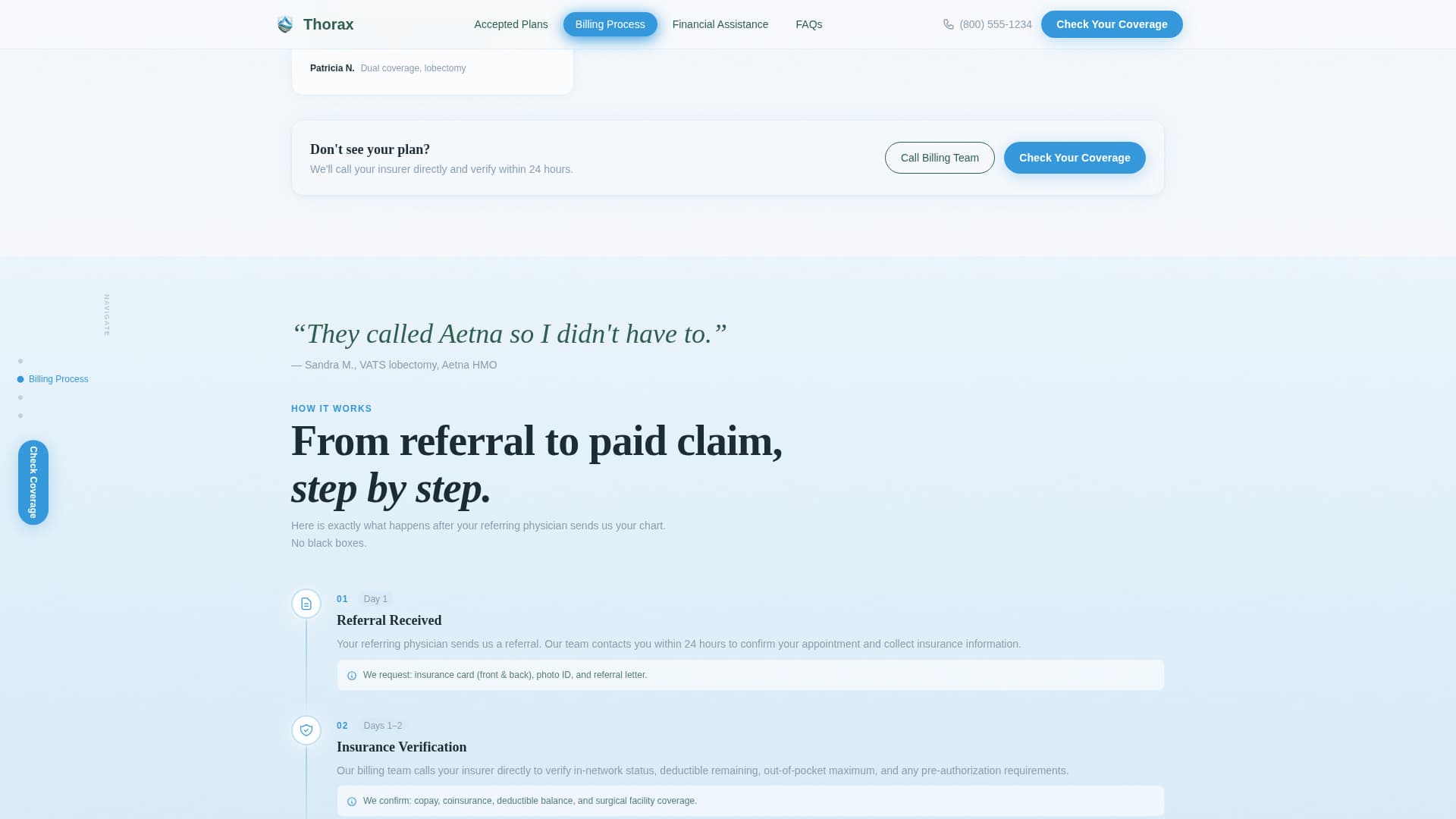 Thorax - Trusted Surgeon Landing Page Template