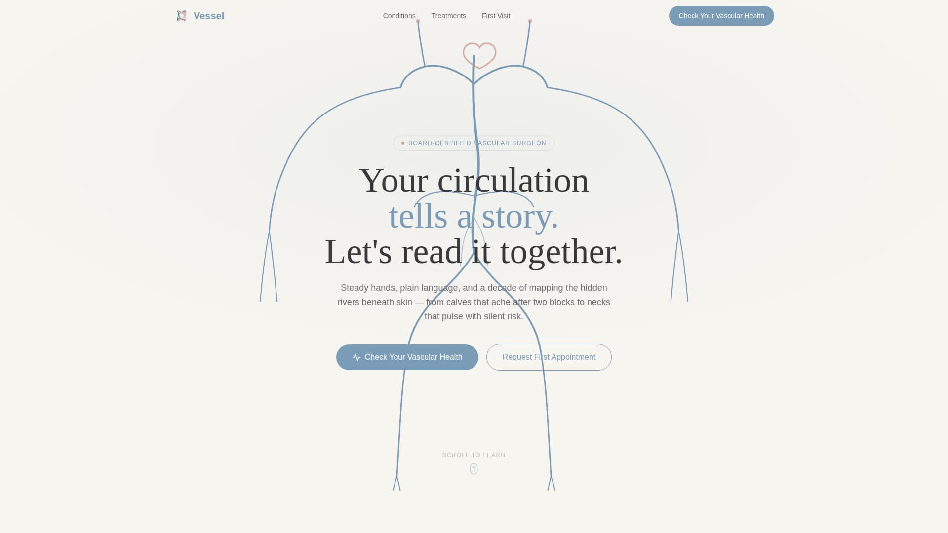 Vessel - Trusted Vascular Landing Page Template