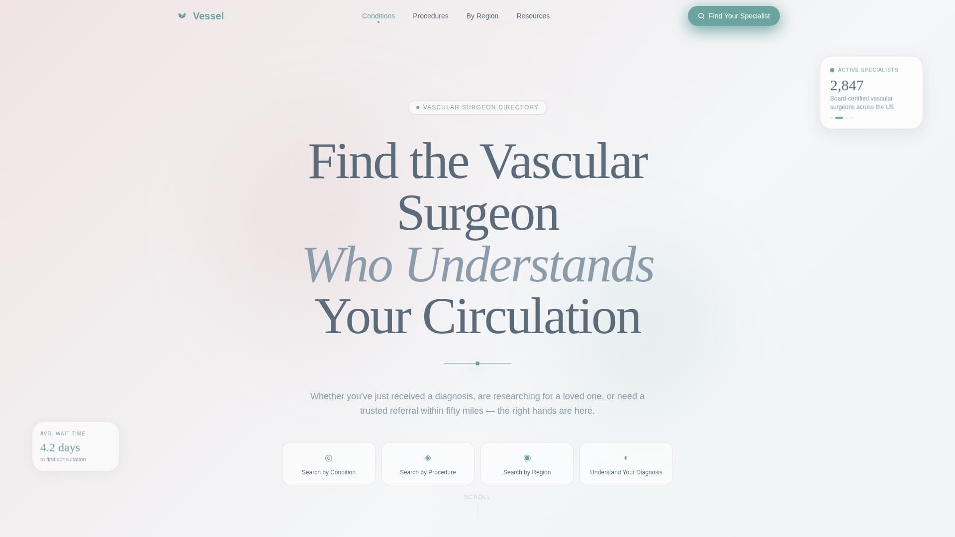 Vessel - Trusted Vascularsurgeon Landing Page Template