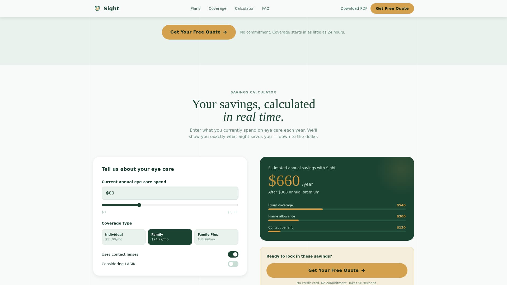 Vision - Modern Insurance Landing Page Template