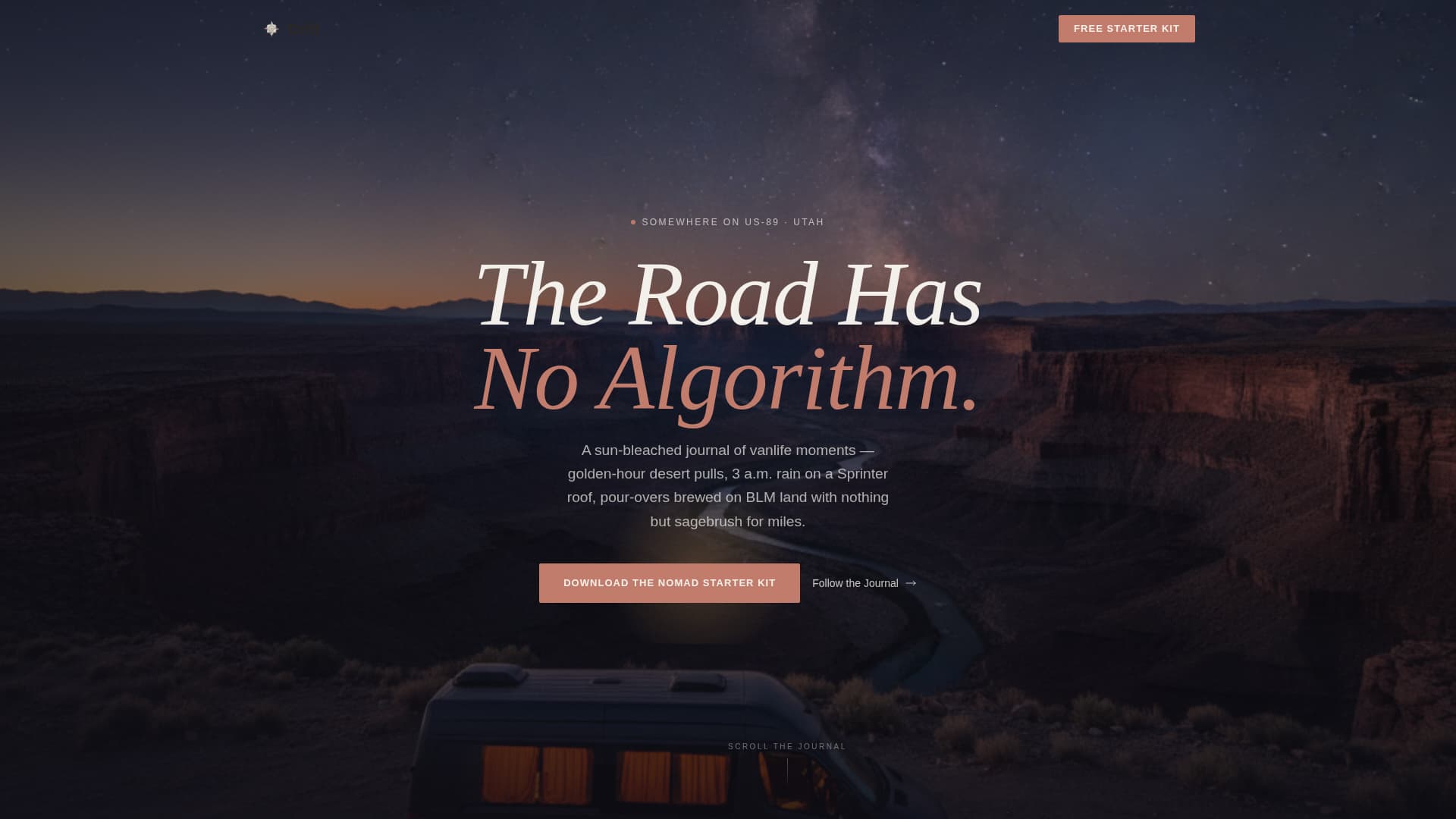 Drift — Adventure Remote-Work Landing Page Template