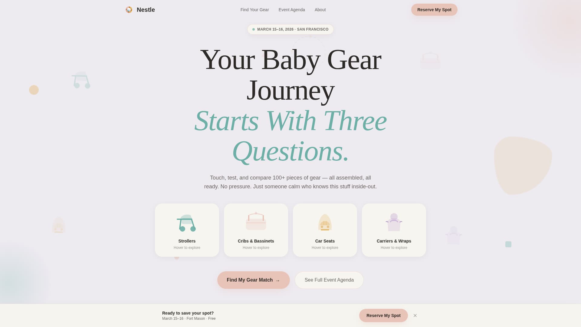 Nestle - Playful Babygear Landing Page Template
