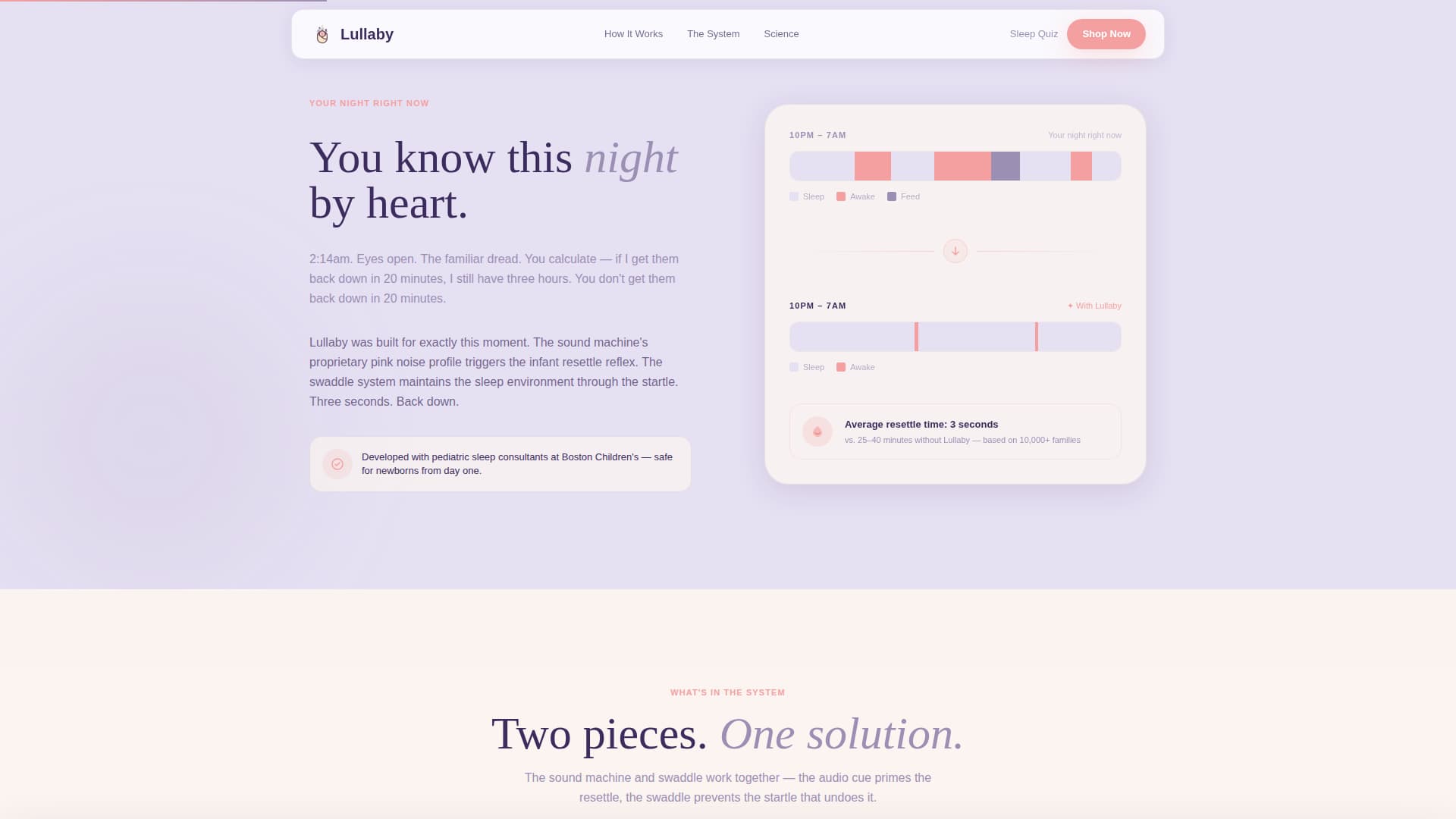 Lullaby - Soothing Babysleep Landing Page Template