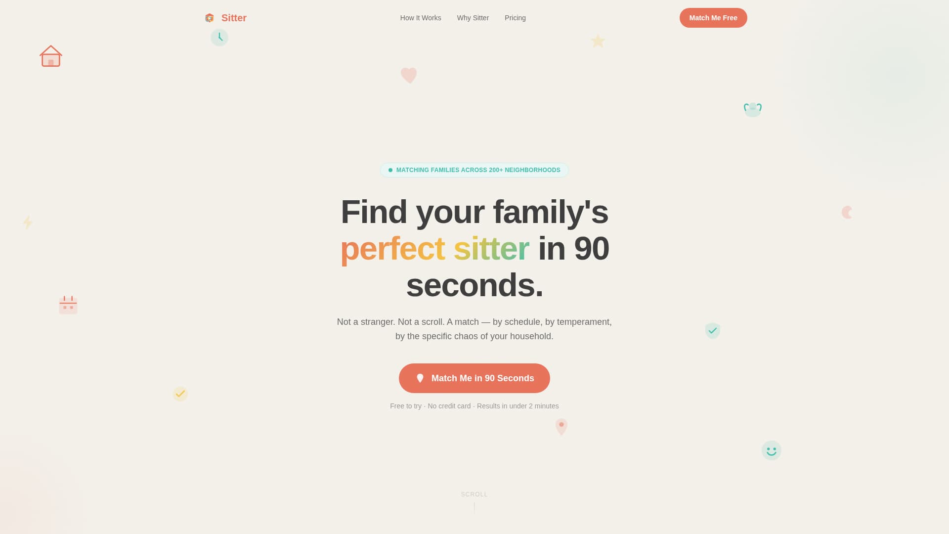 Sitter - Trusted Babysitting Landing Page Template