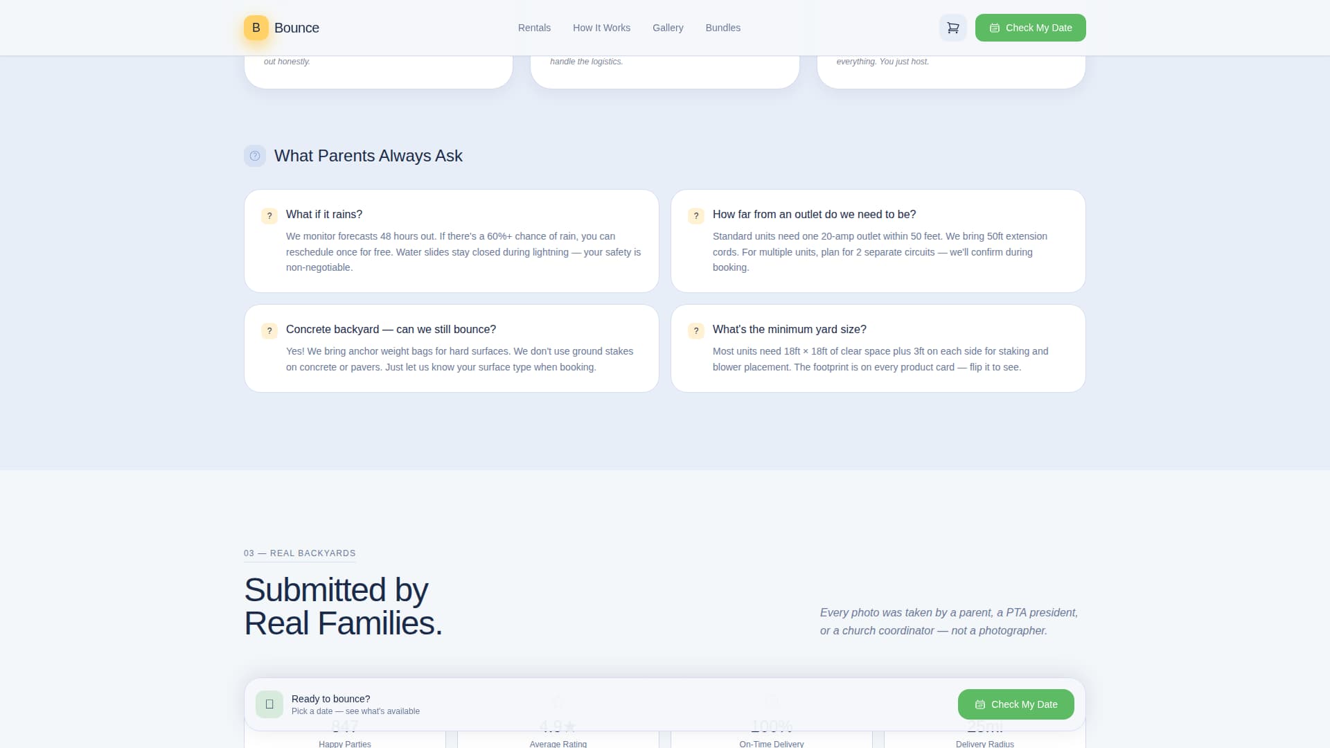Bounce - Joyful Inflatable Landing Page Template