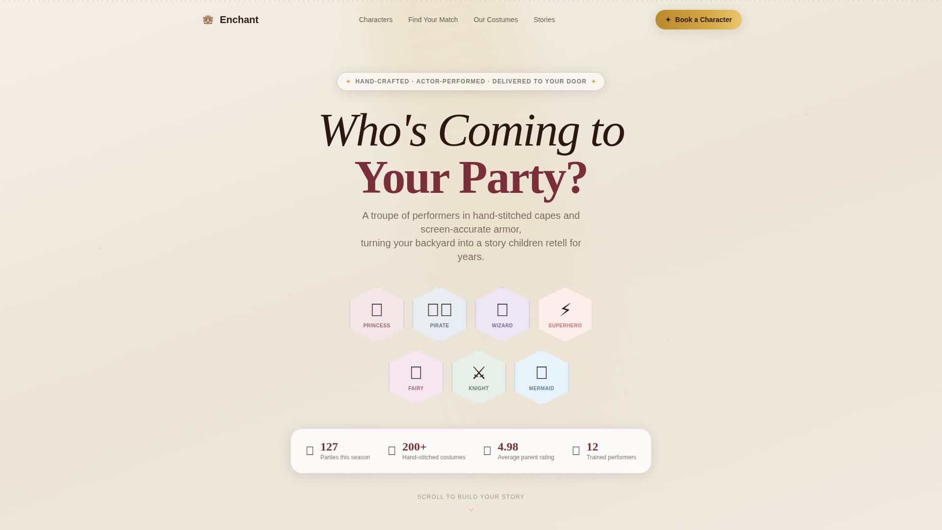 Kids Party & Entertainment Booking Website Template