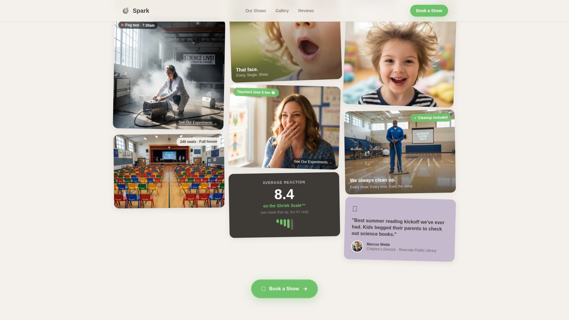 Kids Entertainment & Media Complete Booking Website Template