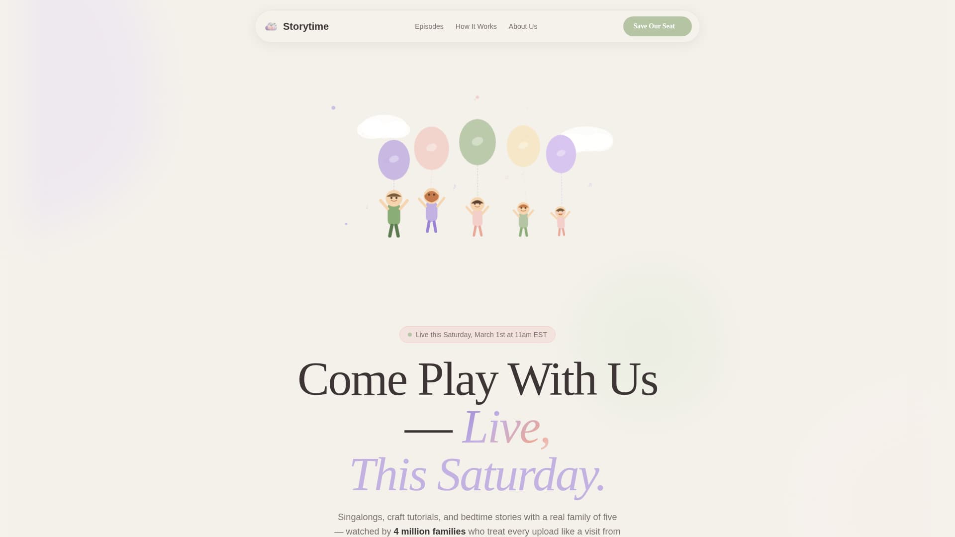 Kids Entertainment & Media Expert Booking Website Template