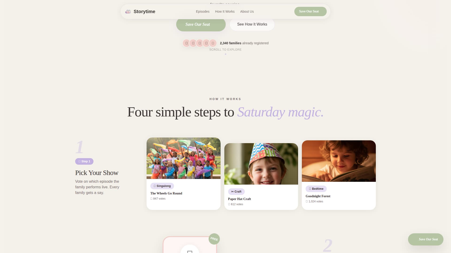 Kids Entertainment & Media Expert Booking Website Template