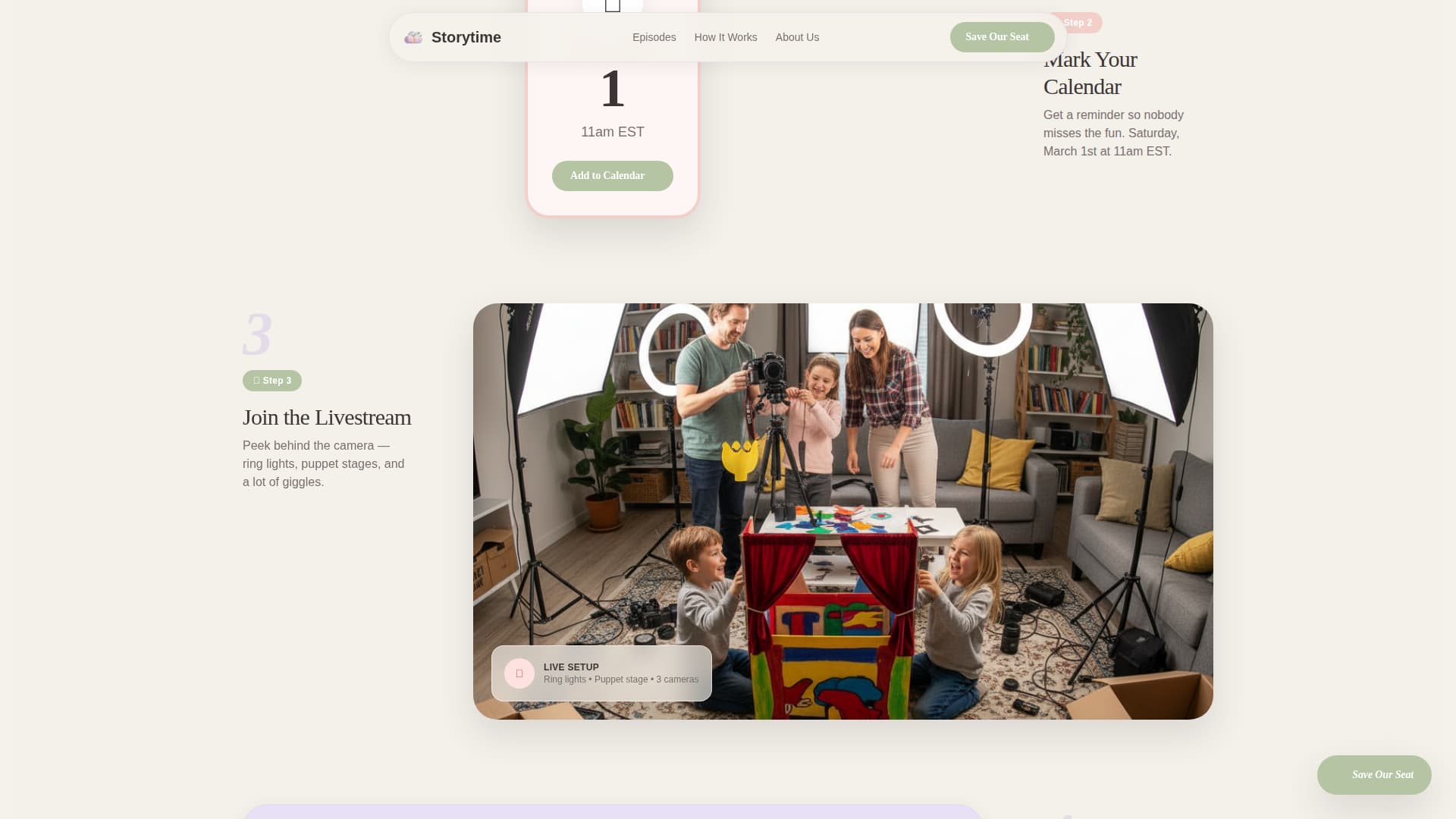 Kids Entertainment & Media Expert Booking Website Template