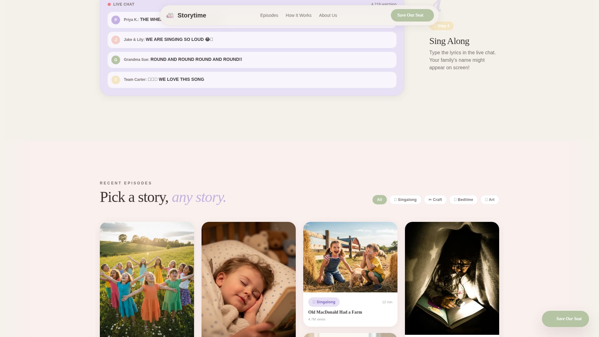 Kids Entertainment & Media Expert Booking Website Template