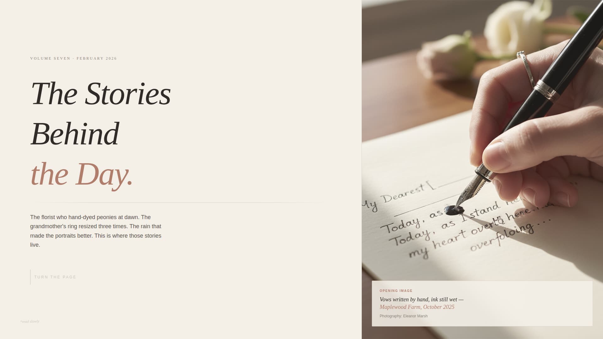 Chronicle - Elegant Wedding Landing Page Template