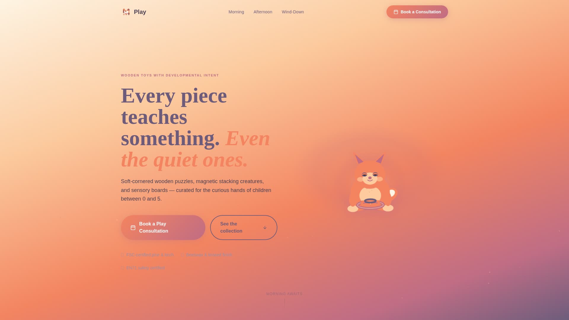 Toy & Baby Products Brand Booking Website Template