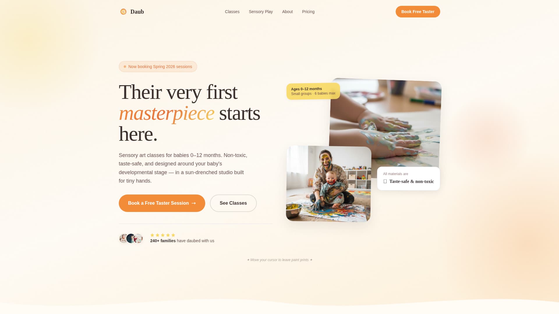 Infant - High-Converting 01 Landing Page Template