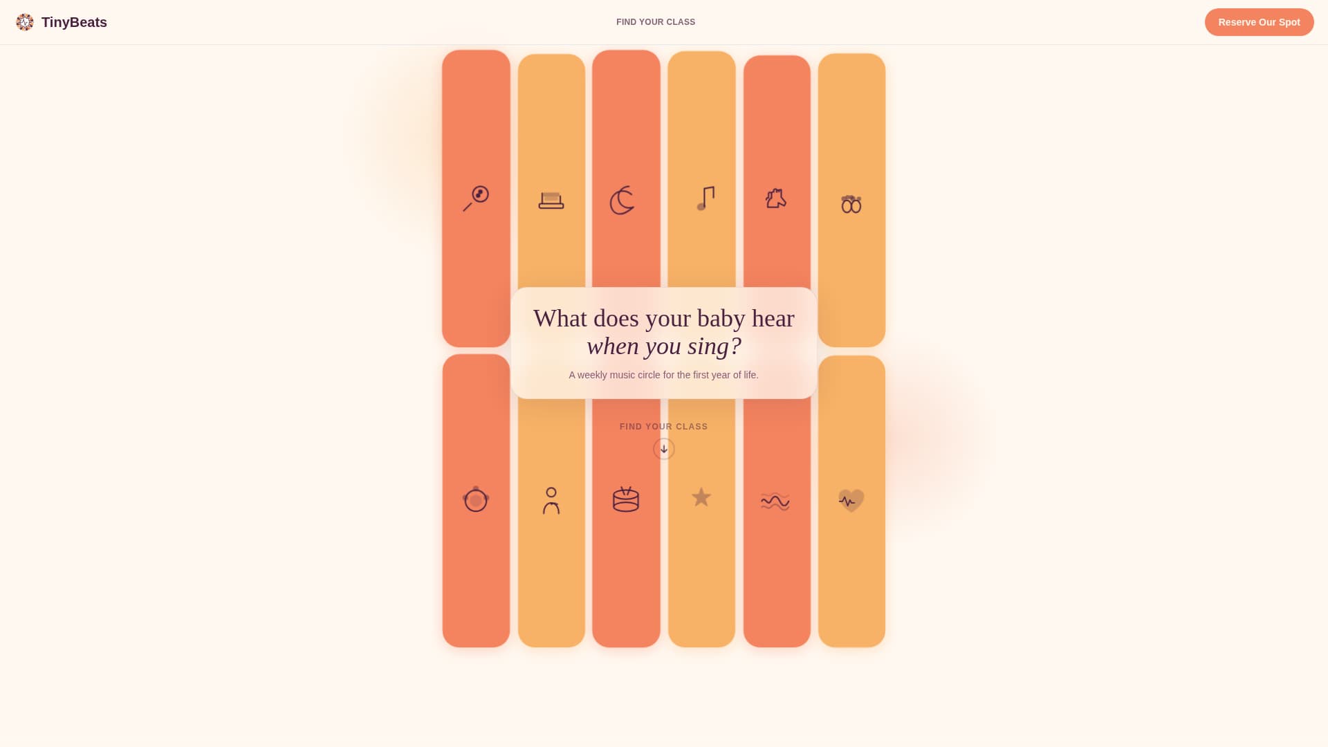 Hum - Nurturing Infant Music Landing Page Template