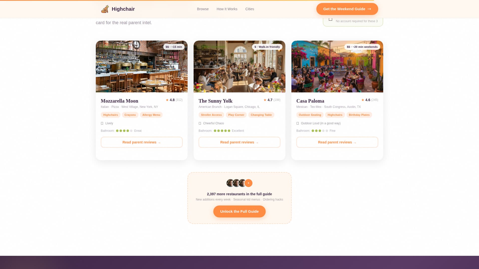 Highchair - Joyful Family Dining Landing Page Template